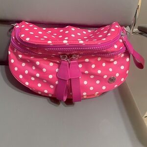 Iris and Rainbow hot pink polka dot best version bag. New without tags